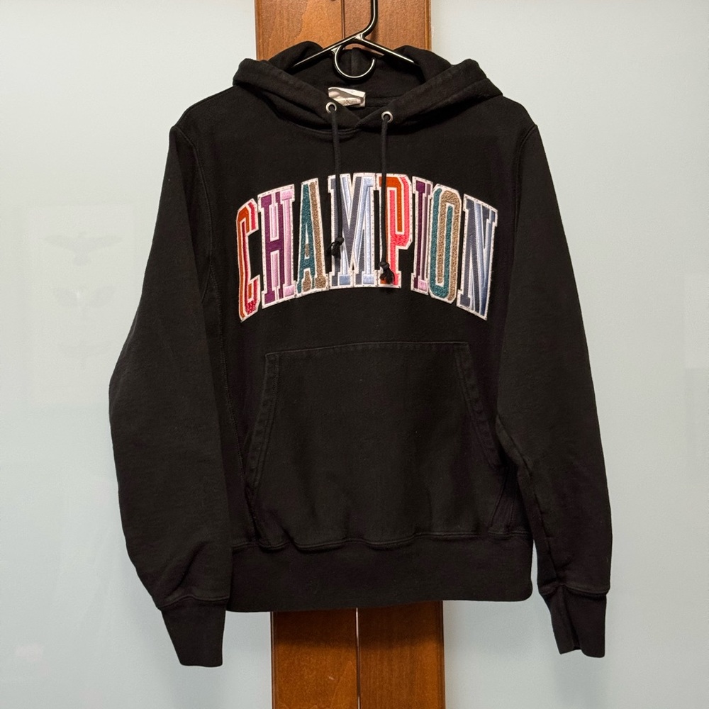 Champion Black Reverse Weave Hoodie